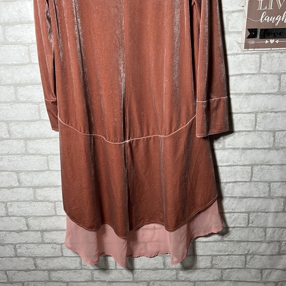 R. Vivimos  velvet open front ruffle cardigan - Picture 7 of 10